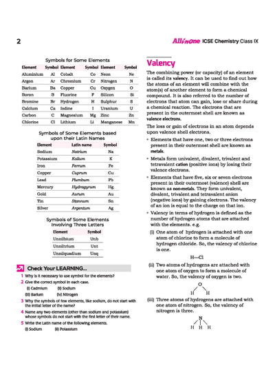 ICSE All in One Chemistry Class 9 Exam 2027 | Complete Study Guide with Internal Assessment | Theory, Chapter Exercises, Sample Papers & Exam Questions