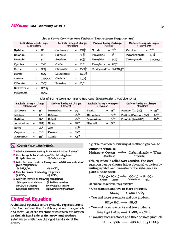 ICSE All in One Chemistry Class 9 Exam 2027 | Complete Study Guide with Internal Assessment | Theory, Chapter Exercises, Sample Papers & Exam Questions