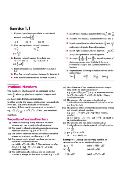 ICSE Class 9 Mathematics All in One book table of contents