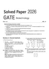 GATE Biotechnology Chapterwise Solved Papers 2026–2000 with 10 Mock Papers |Chapterwise & Yearwise Detailed Explanations as per GATE Pattern