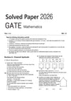 GATE Mathematics Chapterwise Solved Papers 2026–2000 |Chapterwise & Yearwise Detailed Explanations as per GATE Pattern