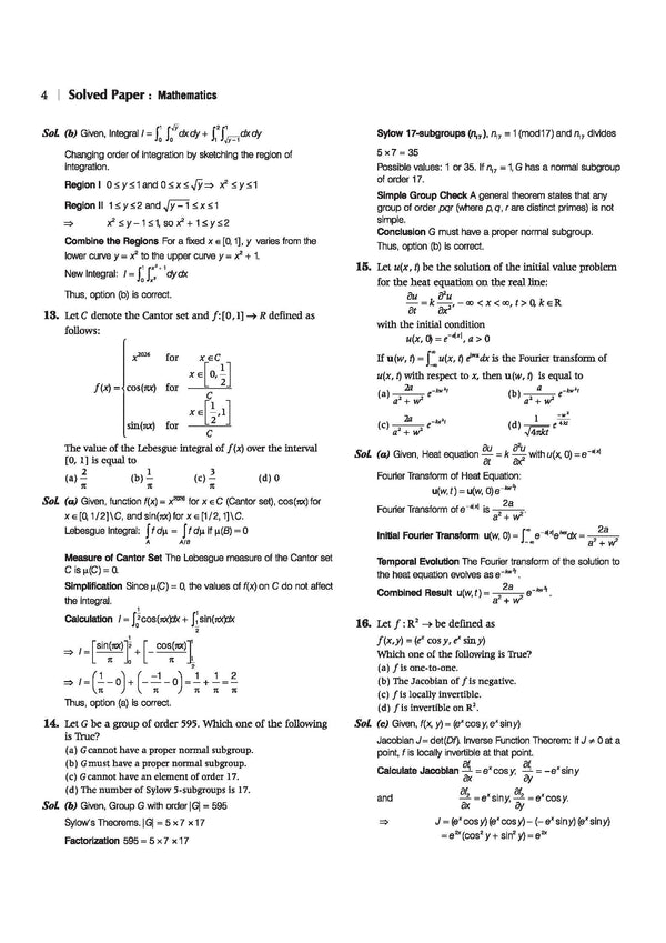 GATE Mathematics Chapterwise Solved Papers 2026–2000 |Chapterwise & Yearwise Detailed Explanations as per GATE Pattern