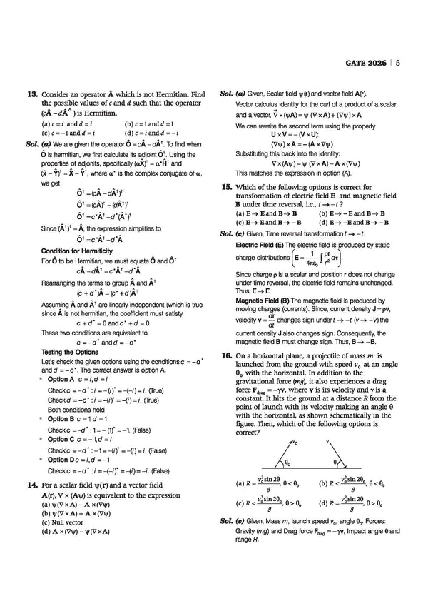 GATE Physics Chapterwise Solved Papers 2026–2000|Chapterwise & Yearwise Detailed Explanations as per GATE Pattern