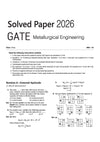 GATE Metallurgical Engineering Chapterwise Solved Papers 2026–2000 |Chapterwise & Yearwise Detailed Explanations as per GATE Pattern