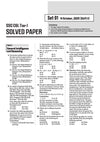 SSC CGL solved papers table of contents