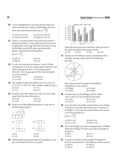 AISSEE Sainik School Class 9 Entrance Exam 2027 | 10 Solved Papers (2026- 2017) | Errorless & Authentic Solutions