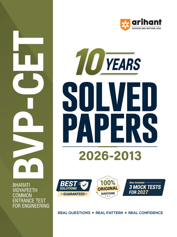 BVP - CET  10 Years Solved Papers 2026-2013