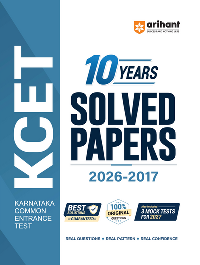 KCET - 10 Years Solved Papers 2026-2017