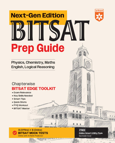 BITSAT Prep Guide Next-Gen Edition | 3 (Offline) + 3 (Online) Mock Tests | Chapterwise Edge Toolkit 