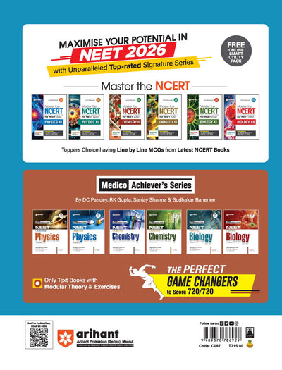 NEET (UG) | 18 Years Solved Papers (2025 - 2008) | Physics - Chemistry - Biology | English Medium