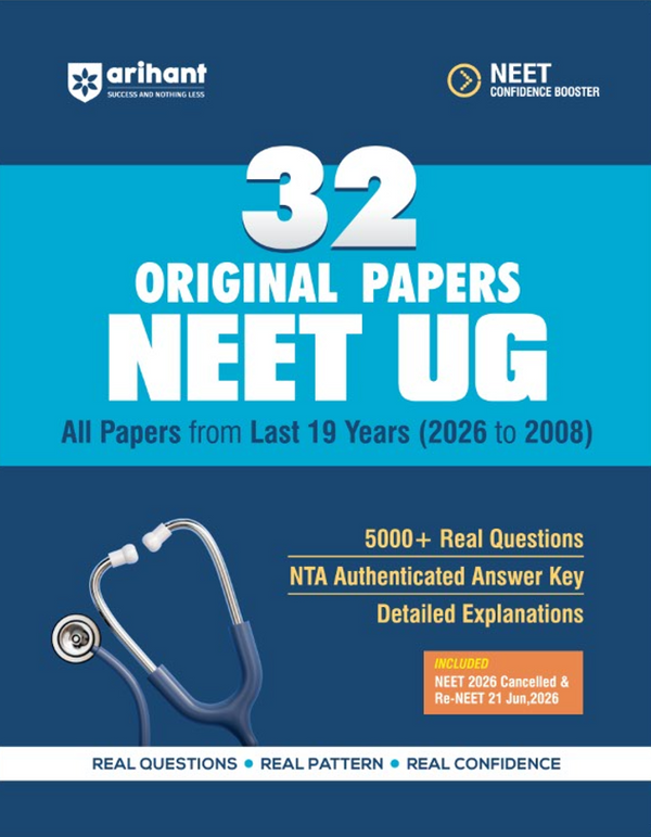 31 Original Papers NEET (UG) 2027 | 19 Years (2026–2008) Papers Including Re-NEET 2026 with 5000+ Real Questions | NTA Authenticated Answer Key & Detailed Explanations | NEET UG Confidence Booster