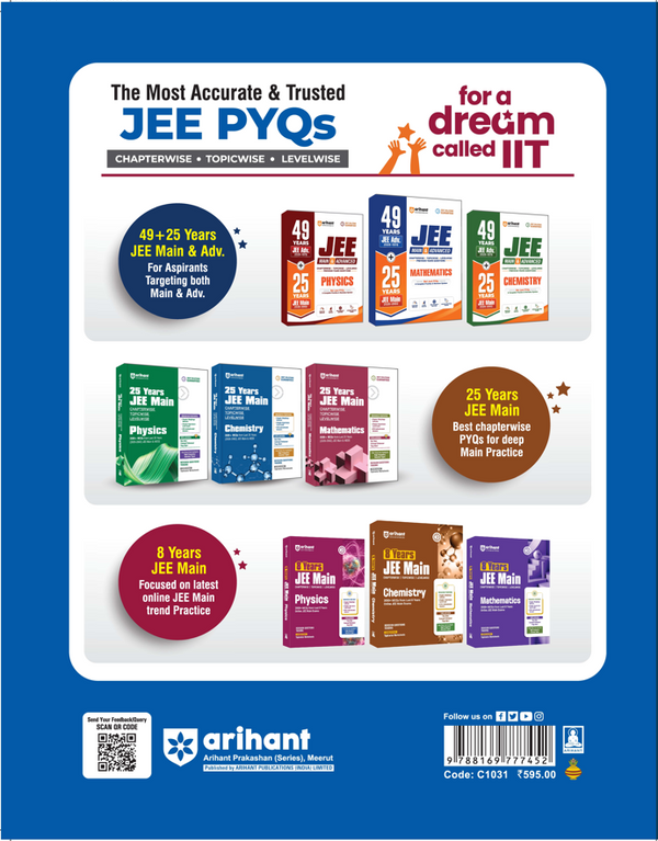 Karnataka CET (KCET) 2027 | 21 Years Chapterwise Solved Papers (2026–2006) | Physics, Chemistry & Mathematics | 3500+ Practice MCQs with 3 Practice Sets