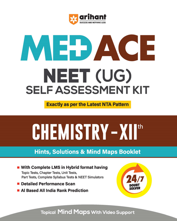 MED ACE NEET (UG) Chemistry Class XII | Self Assessment Hybrid Kit with 92 Tests & 25 Booklets | Latest NTA Pattern, Rapid Revision, Concept Testing & Performance Analysis | With Topical Mind Maps & Video Support