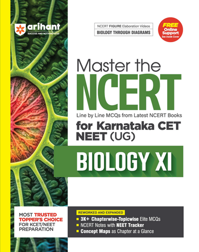Master the NCERT Biology Class XI for Karnataka CET NEET (UG) | 3K+ Chapterwise-Topicwise Elite MCQS | Free Online Support