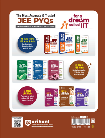 CGPET 2027 (Chhattisgarh Pre-Engineering Test) | 10 Years' Solved Papers (2026–2016) | 100% Original Previous Year Questions with Detailed Solutions | 3 Mock Tests for 2027