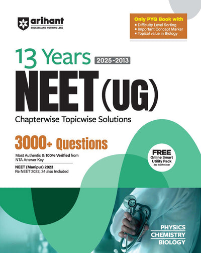 NEET (UG) 13 Year (2025-2013) Chapterwise-Topicwise Solutions | English Medium