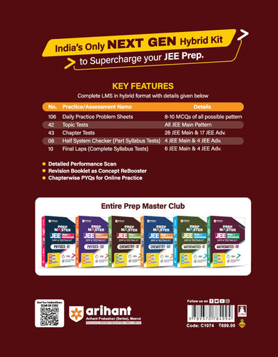 PREP Master JEE Main & Advanced Chemistry (Class XI) DPP & Testing Kit | 106 DPPs, 103 Tests, 21 Booklets | 24/7 Doubt Solver