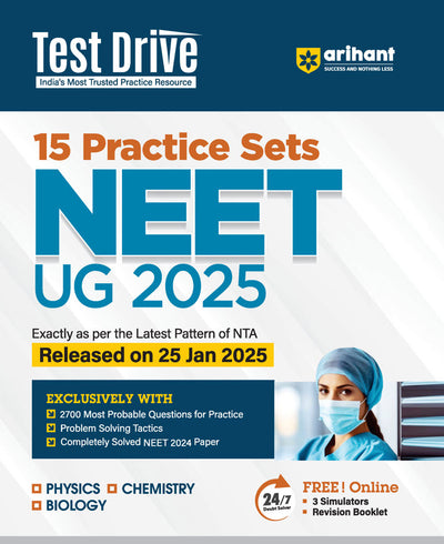 Combo of NEET UG Test Drive & NEET 17 Years Solved Papers (Physics, Chemistry & Biology)