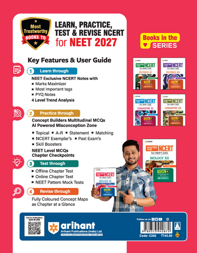 Master the NCERT Biology Class 11 | For NEET (UG) & CUET 2026 | Line by Line MCQs from Latest NCERT Book | NCERT-Based 2K+ MCQs, AI-Based Misconception Zone | Revised Edition 2027