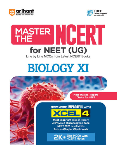 Master the NCERT Biology Class 11 | For NEET (UG) & CUET 2026 | Line by Line MCQs from Latest NCERT Book | NCERT-Based 2K+ MCQs, AI-Based Misconception Zone | FREE Online Support | Revised Edition 2026