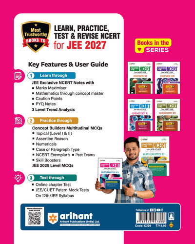 Book Cover: Master the NCERT Mathematics Class 12 for JEE & CUET book cover Arihant Books