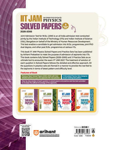 IIT JAM 2027 | Physics Solved Papers (2026–2005) with 3 Practice Sets | 100% Detailed Step by Step Explanations