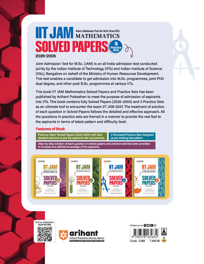 IIT JAM 2027 | Mathematics Solved Papers (2026–2005) with 3 Practice Sets | 100% Detailed Step by Step Explanations