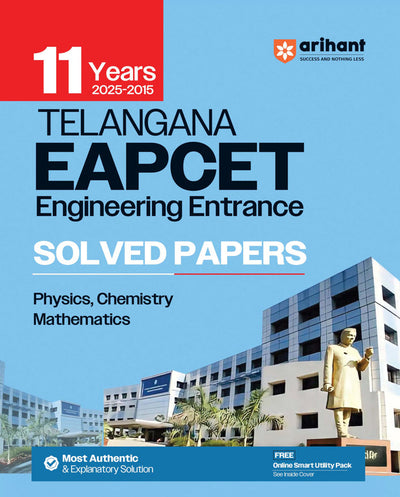 Combo of Telangana EAPCET Engineering Entrance 2025 | Physics, Chemistry & Mathematics (8 year Solved Papers & 21 year Solved Papers) | With Free Dictionary of Physics |English Medium