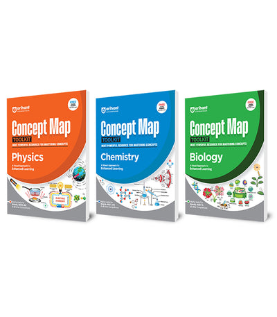 Combo of Concept Map Toolkit For NEET/JEE | Physics, Chemistry & Physics