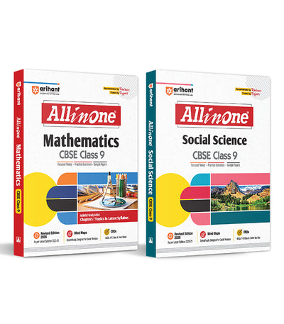 Combo of CBSE All in One Class 9th Exam 2025-26 | Mathematics & Social Science