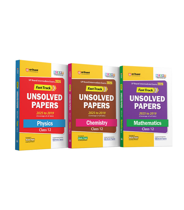 Fast Track Book Math Combo of UP Board Fast Track Class 12th Exam 2026 | Physics, Chemistry ...