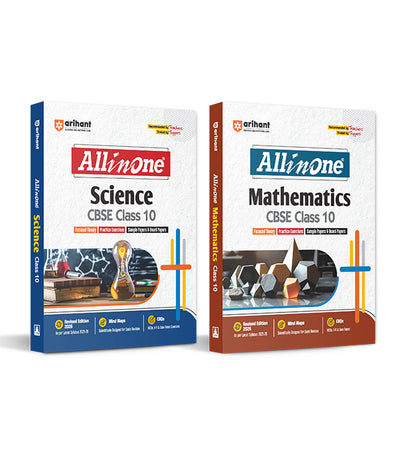 Combo of CBSE All in One Class 10th Exam 2025-26 | Science & Mathematics