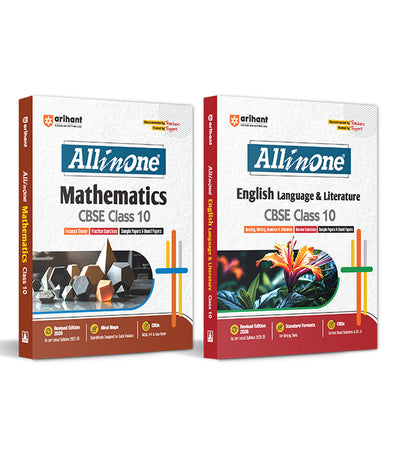Combo of CBSE All in One Class 10th Exam 2025-26 | Mathematics & English Language