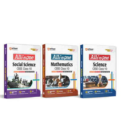Combo of CBSE All in One Class 10th Exam 2025-26 | Social Science, Mathematics & Social Science
