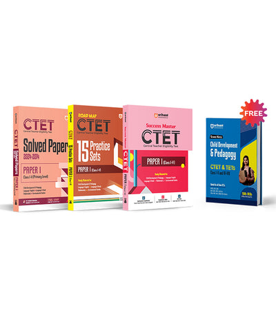 CTET (I-V)FREE Scorer Notes Child Development & Pedagogy (CDP) | Set of 3 books | Guide/Solved Papers/Practice Set | English