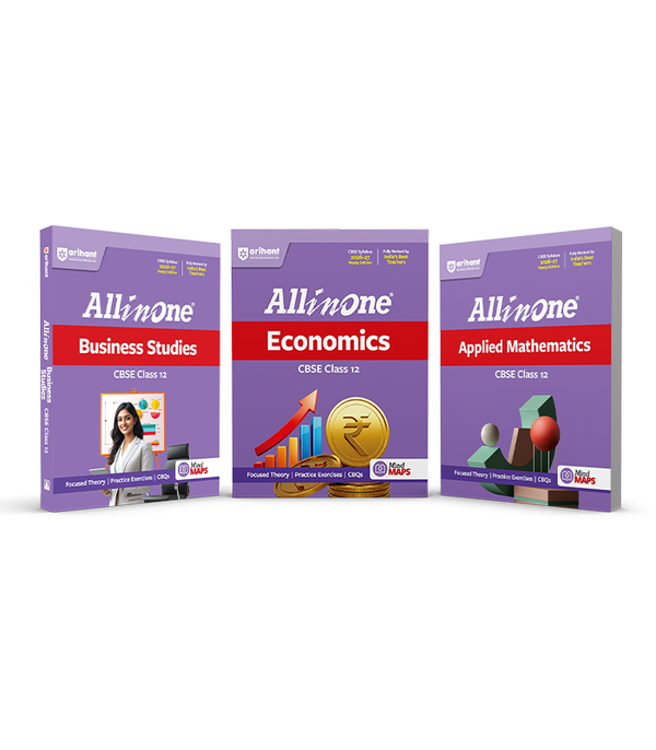 Combo of CBSE All in One Class 12th Exam  2026-2027 | Business Studies, Applied Mathematics, Economics | Revised Edition as per Latest Syllabus
