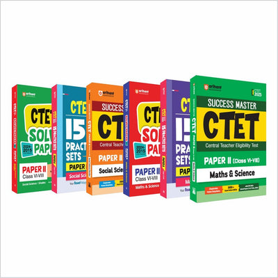 Combo of CTET 2025 Social Science & Studies And Math & ScienceClass VI-VIII (Junior Level) - (Paper - 2) | English Medium