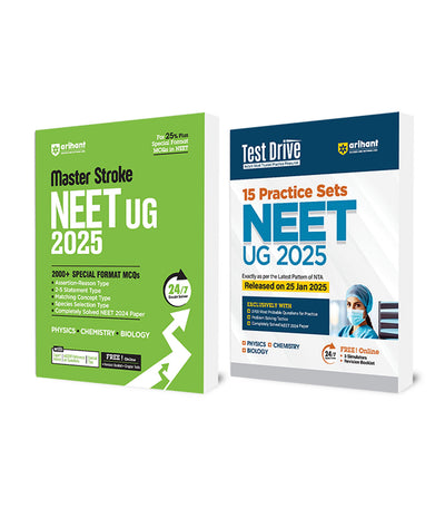 Combo of Neet UG Test Drive & NEET UG Master Stroke 2025-26 | English Medium