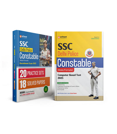 Combo of SSC Delhi Police Constable 2025 | Study Guide & (20 Practice Sets / 18 Solved Papers ) | English Medium