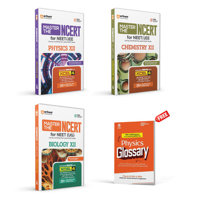 Combo of Master the NCERT Physics, Chemistry & Biology Class 11th & 12th | For NEET (UG) & CUET 2026 | With Free PHYSICS Glossary| English Medium