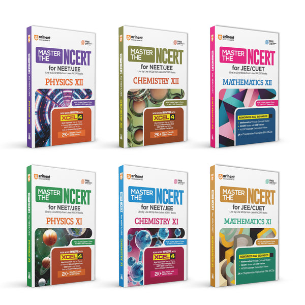 Combo of Master the NCERT Physics, Chemistry & Mathematics Class 11th & 12th | For NEET (UG) & CUET 2026 | English Medium