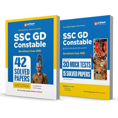 Combo of SSC GD Constable Exam 2026 |20 Mock Tests + 5 Solved Paper & 42 Solved Papers-3360 MCQs | English Medium