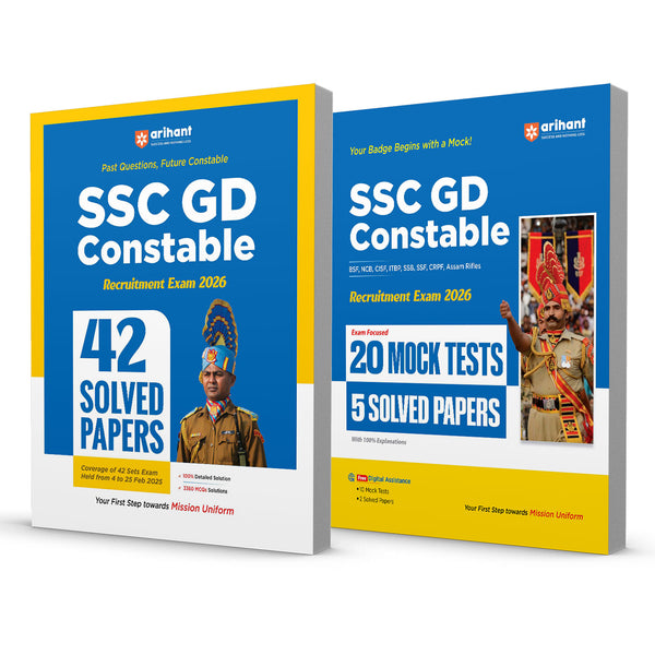 Combo of SSC GD Constable Exam 2026 |  20 Mock Tests + 5 Solved Paper & 42 Solved Papers-3360 MCQs | English Medium