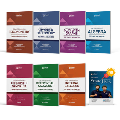 Combo of Skill in Mathematics JEE Main & Advanced 2026 | Algebra, Coordinate Geometry, Differential Calculus, , Integral Calculus, Trigonometry, Vectors & 3D Geometry & Play with Graphs | With Free STRATE JEE| English Medium