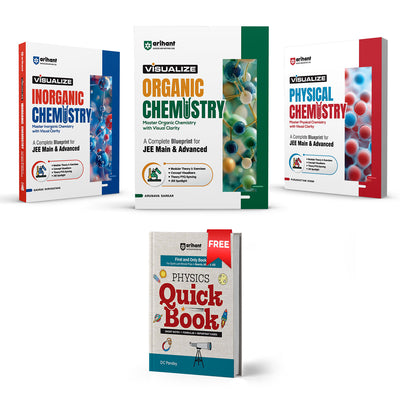 Combo of Visualize Chemistry For JEE Main & Advanced 2027 |Organic Chemistry, Inorganic Chemistry & Physical Chemistry | With Free Physics Quick | English Medium
