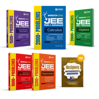 Combo of Navigator Series JEE Main & Advanced 2027 | Algebra, Calculus, Coordinate Geometry, Vectors & 3D Geometry, Trigonometry |English Medium