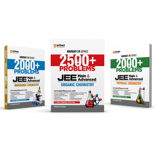 Combo of Navigator Series JEE Main & Advanced 2027 | Physical Chemistry, Organic Chemistry & Inorganic Chemistry | English Medium