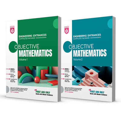 Combo of Objective Mathematics Vol. 1 & Vol. 2 | Engineering Entrances Complete Package | English Medium
