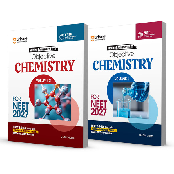 Combo of Objective Chemistry Vol. 1 & Vol. 2 | Medico Achiever’s Series | 3000+ MCQs with PYQs Synced Modular Theory | English Medium