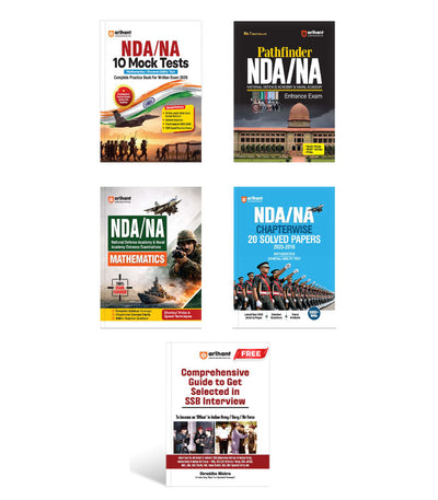 Combo of Pathfinder & UPSC NDA/NA 2026 | Chapterwise 20 Solved Papers (2025–2016) & 10 Mock Tests | Mathematics & General Ability Test (GAT) | With Comprehensive Guide to Get Selected in SSB